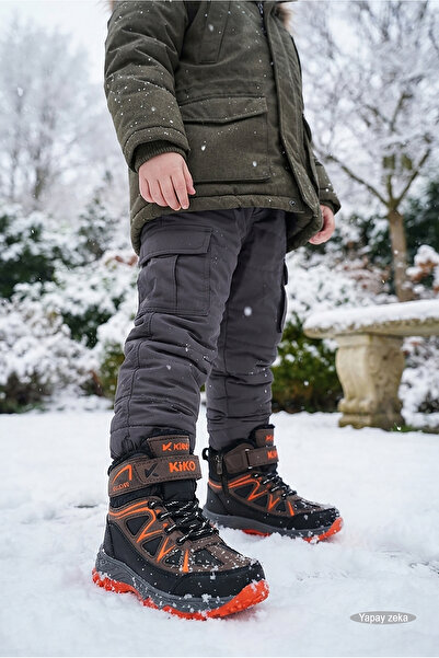 Kiko Kids Rude Günlük Fermuarlı Erkek Çocuk Bot Ayakkabı