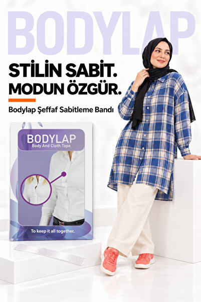 Beauty Tapes Bodylap Eşarp Şal Kaydırmaz Bant 12 Adet Çift Taraflı Şeffaf Eşarp Sabitleyici