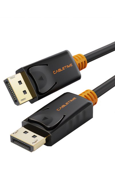 Cabletime Καλώδιο DisplayPort CT-01G, 4K/60Hz, 1μ, μαύρο
