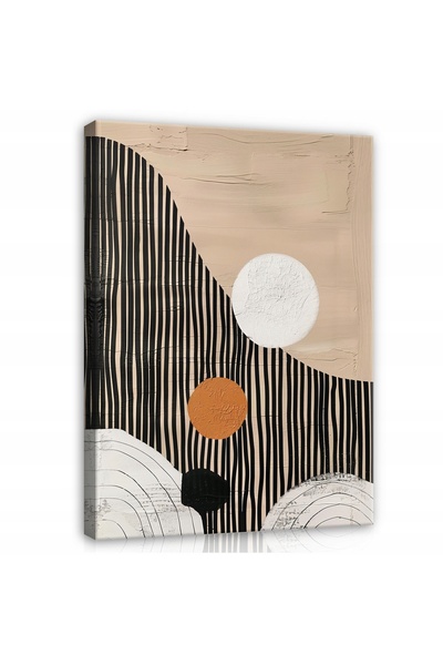 Wallarena TABLUI PE PÂNZĂ BOHO ABSTRACT BRONZAT DECOR DE PERETE PENTRU DORMIT...