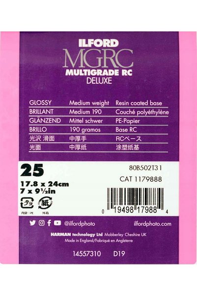 ILFORD 1x 25 MG RC DL 1M 18x24