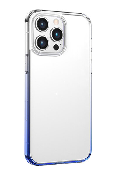 Usams Θήκη Binz για iPhone 14 Pro Max, μπλε και διαφανής