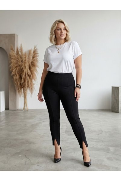 BKMODA276 بنطلون مقاس كبير بقصة واسعة