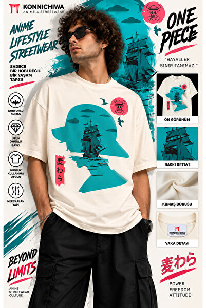 FG KONNİCHİWA One Piece Gear5 Luffy Zoro Shanks Ace Anime T-SHIRT – Μαύρο T-s...