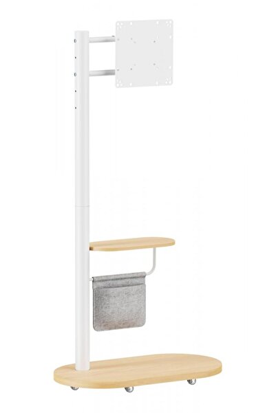 Brateck Βάση τηλεόρασης δαπέδου FS54-22T-02W, 17-43 ", έως 15 κιλά, με ράφι κ...
