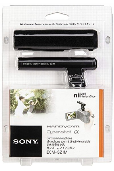 Sony Microfon direcțional ECM-GZ1M Gun Zoom cu stativ multi-interfață (ECMGZ