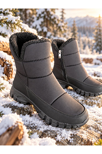 MARiE Γυναικείες μπότες με τακούνι Μαύρες Winter-Le Style De Marie-Casual, λο...