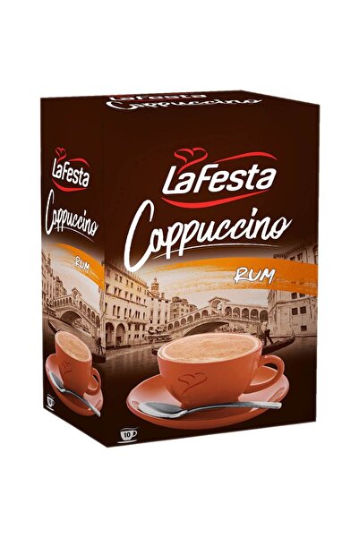 La Festa Box of 10 Cappuccino Sachets with Rum La Festa, 125 g