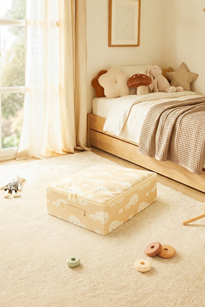 Ocean Home Textile Children's Room Cute Whale Under-Bed Luggage Organizer Box...