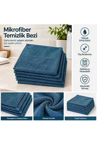 5'Lİ MİKROFİBER BEZ STANDART 40*40