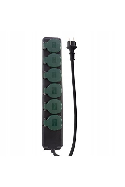 Rev Prelungitor IP44 cu 6 prize, 1,4m
