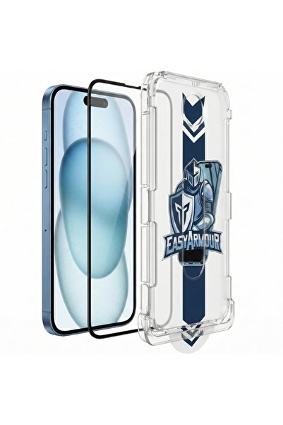 EasyArmour Set 2 bucăți – Folie de sticlă compatibil iPhone 16 Pro / 17 cu ap...