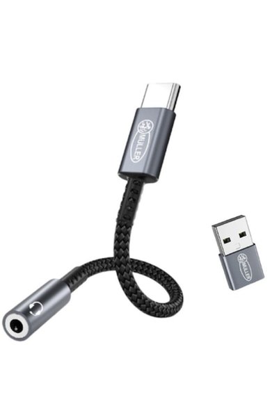 Müller Muller®️ Audio Adapter for Phone, USB Type C - Jack 3.5 mm TRSS, DAC A...