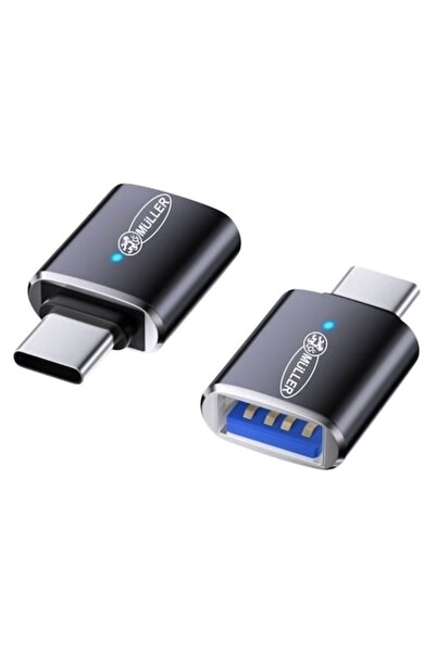 Müller ®   Adaptor USB 3.0 la USB-C, OTG, viteză de 5 Gbps, încărcare 3A, cu ...