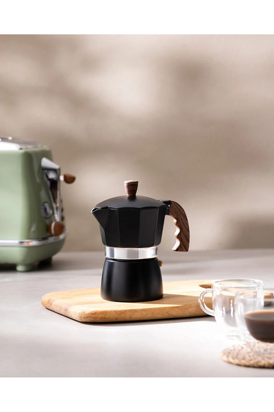 Madame Coco Laurina Moka Pot - Black - 150 ml