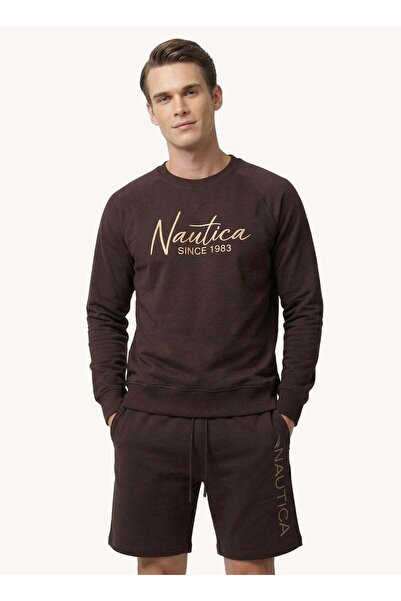 Nautica Men Hooded Pullover Long Sleeve Sweatshirt