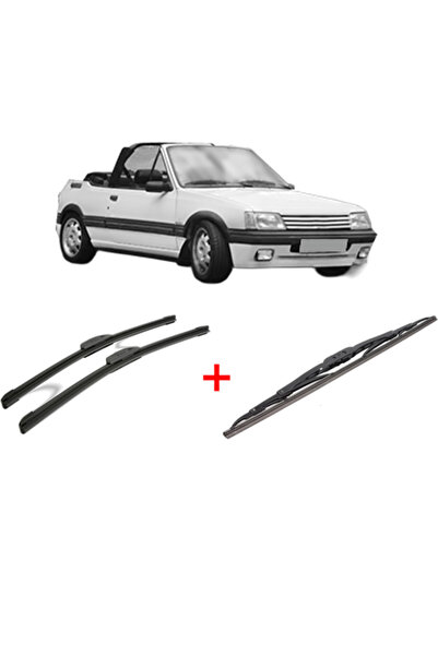 Bosch Set de 3 ștergătoare PEUGEOT 205 I Cabriolet (741B, 20D) 1986-1994, pen...