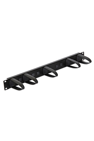 DELOCK Διαχείριση καλωδίων 43345 για rack 19 "/1U, 5x γάντζοι, μαύρο