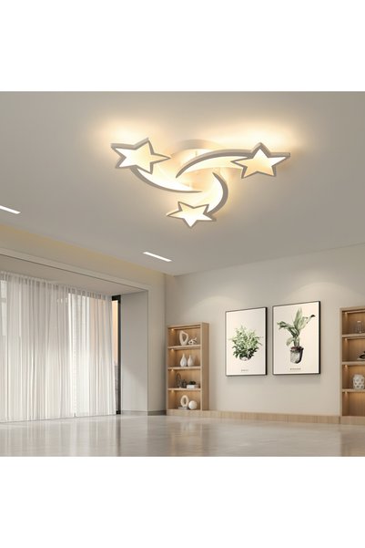 Alessandro DESIGN Lustra LED cu telecomanda IPOMOEA 51W, 3 Stele, lumina Rece...