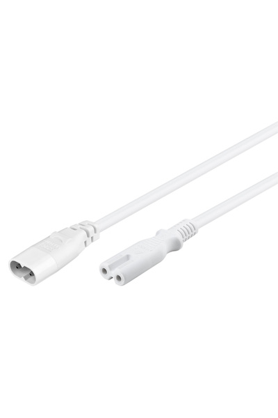 goobay Καλώδιο προέκτασης ρεύματος 97200, 2x 0.75mm², 2μ, λευκό
