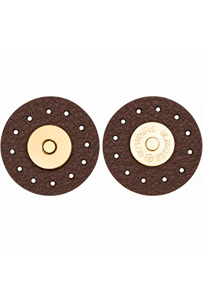 knitme Leather Round Magnet Ba-0059