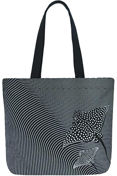 Eco Right Aesthetic Canvas Tote Bag for Women - Large, Reusable, Zippered Tot...