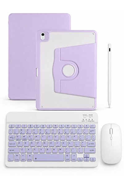 Five e Apple iPad Air 13 M2/M3/M4 ile Uyumlu DeskFold Türkçe Q Klavyeli 360° ...
