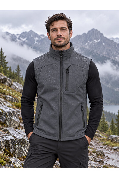 ÇİL TEKSTİL Softshell kumaş su/rüzgar geçirmez yelek