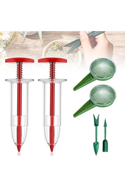 Yelajoy 6 PCS Mini Seed Spreader Kit, Manual Handheld Sower for Precision Sow...