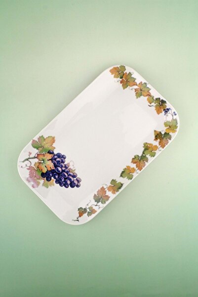 Bursa Porselen Dekor Grapes Large Size Porcelain Tray
