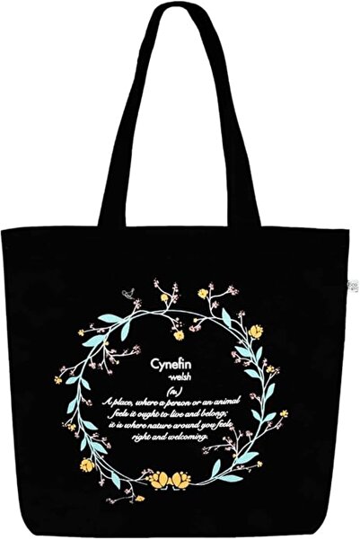 Eco Right Aesthetic Canvas Tote Bag for Women - Large, Reusable, Zippered Tot...