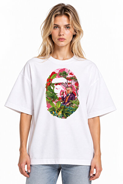 Compostela Unisex Women's Men's Bape Jungle Forest Patterned Design Printed O...