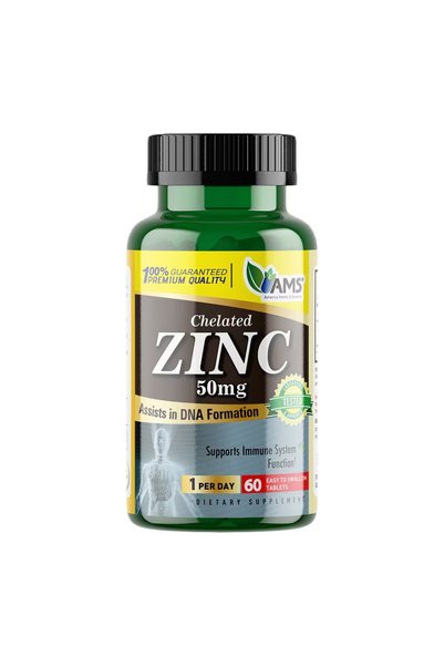 AMS Chelated Zinc 50MG Tab 60's
