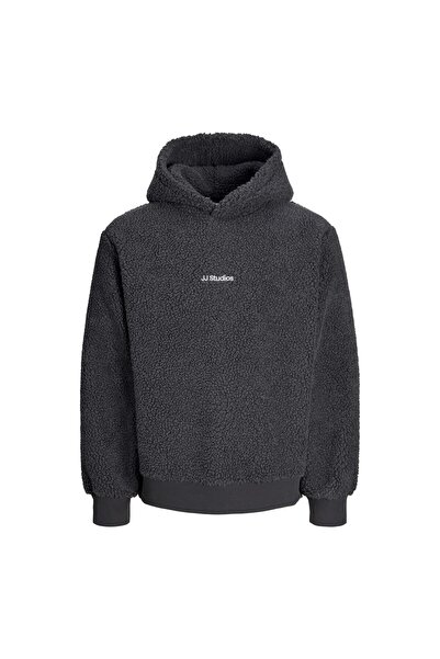 Jack & Jones Soho Teddy Erkek Gri Polar Sweatshirt (12298477-ASP)