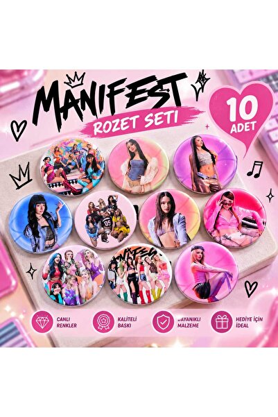 PeriMila Manifest 10'lu Rozet Seti