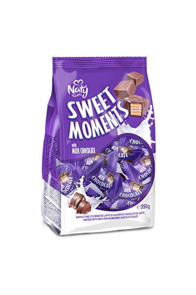 NATY Γκοφρέτες με κρέμα γάλακτος Sweet Moments 350γρ