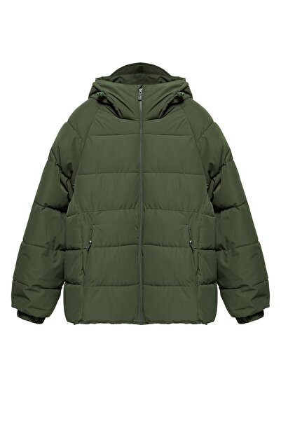 Pull & Bear Kapüşonlu şişme mont