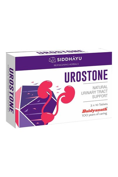 SIDDHAYU Urostone Natural Urinary Tract Support Tablets, Pack of 30's