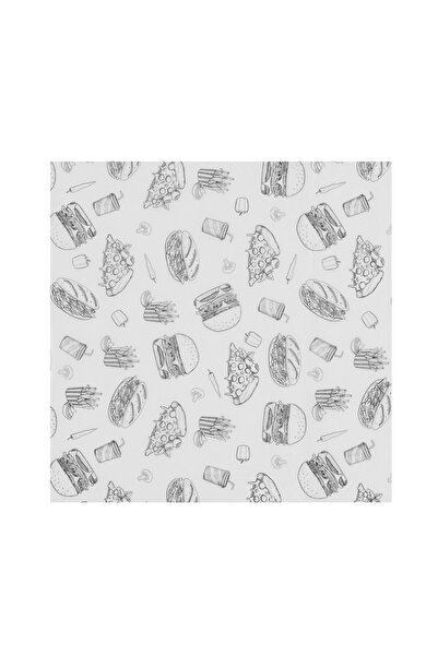 HENDI Hârtie rezistenta la grăsimi, Fast Food Illustration Pattern, 500 pcs.,...