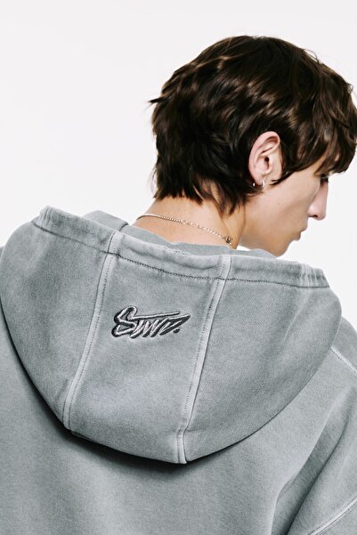 Pull & Bear STWD kapüşonlu fermuarlı sweatshirt