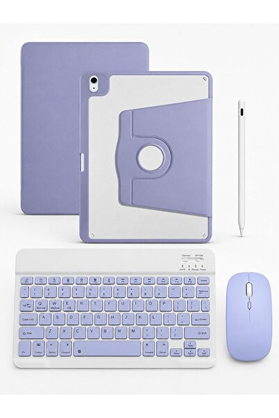 Five e Apple iPad Air 13 M2/M3/M4 ile Uyumlu DeskFold Türkçe Q Klavyeli 360° ...