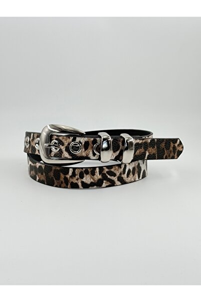 Pantastic Jeans 2,5 cm leopard print srebrna kopča nova sezona tirent boja