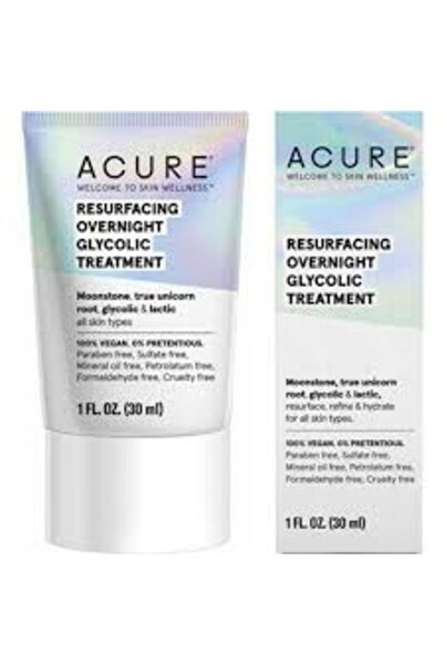 ACURE -RESURFACING OVERNIGHT GLYCOLIC TREATMENT 1oz/30ml - W