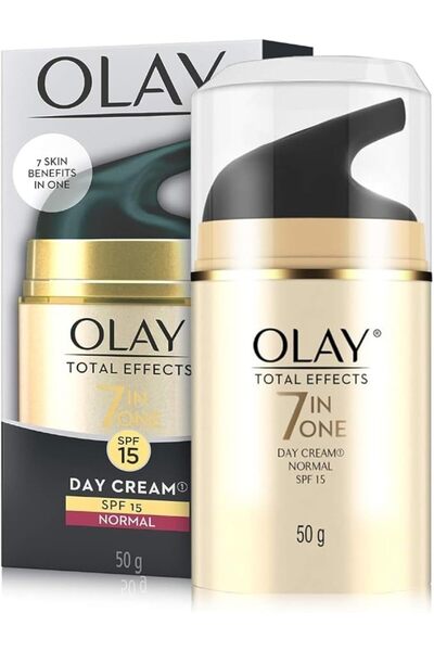 OLAY Total Effects Day Cream with SPF 15 | Fights 7 Signs of Ageing | With Ni...