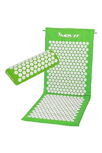 MOVIT Covoras de presopunctura, cu perna 130x50cm, Multiple Culori Verde
