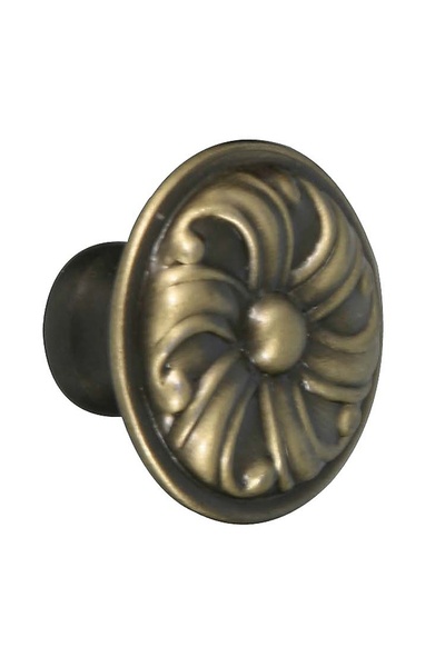OEM Buton pentru mobila, metalic, alamit antic, M 482.93.29, 30 x 22 mm