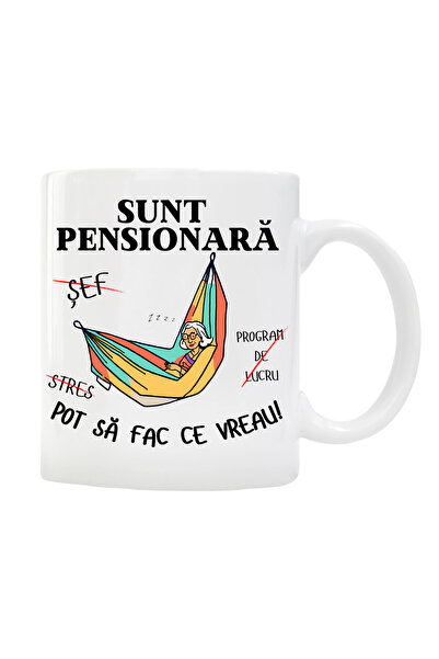 INOVATIX Personalized Can - I am a pensioner, Alba, 330 ml