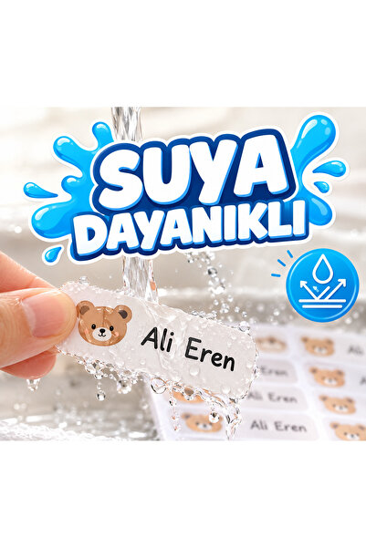 190 Adet Unicorn Temalı Suya Dayanıklı Suluk Beslenme Etiketi Kalem Etiketi Defter Etiketi Kişiye Özel İsim Yazılabilen Etiket