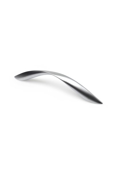 OEM Maner pentru mobila, metalic, finisaj crom mat, 128 mm, lungime 154 mm