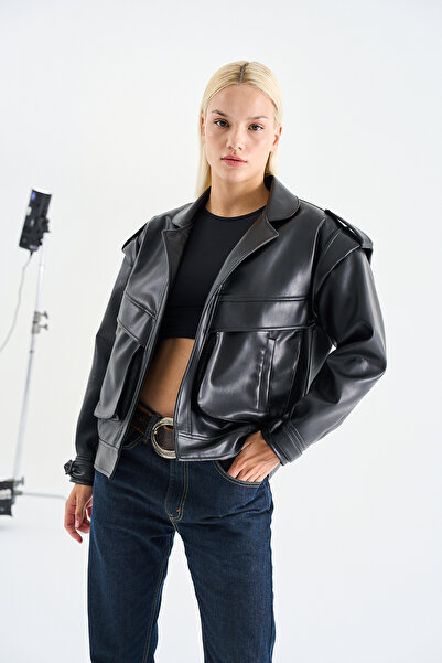ALEXI FAUX BIKER SIYAH